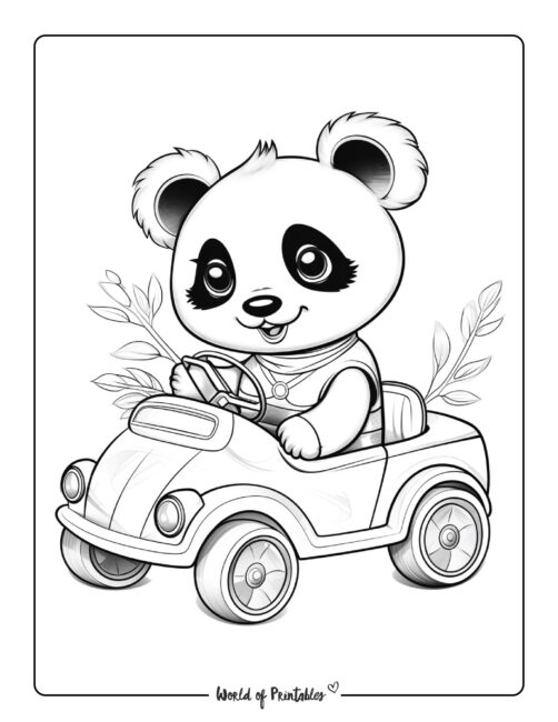 Panda Coloring Page 8