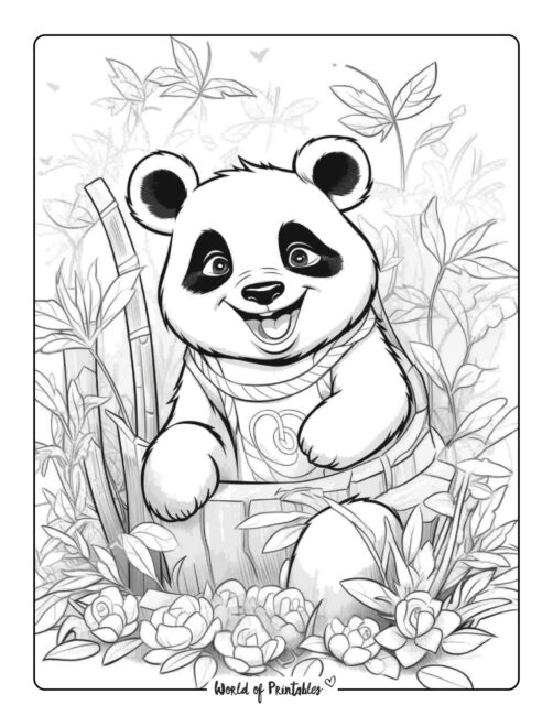 Panda Coloring Page 90