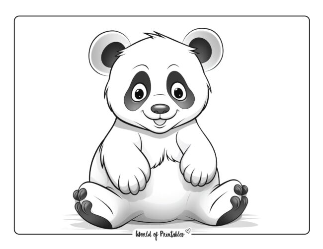 Panda Coloring Sheet 33