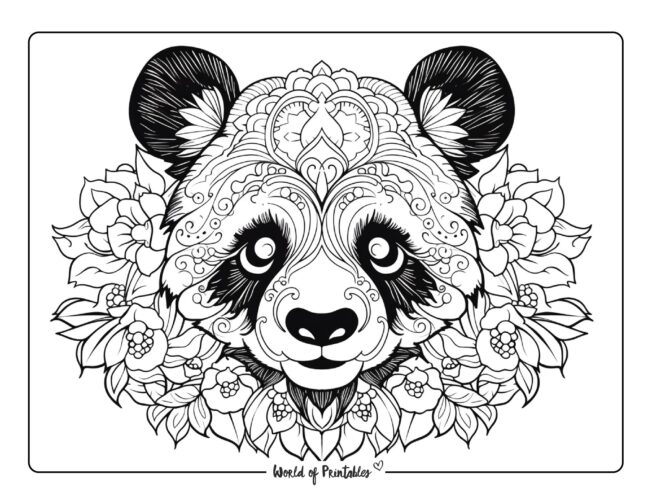 Panda Coloring Sheet 43