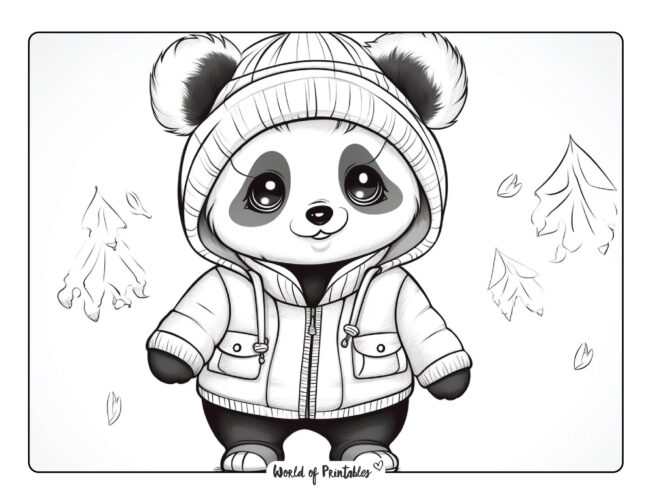 Panda Coloring Sheet 58