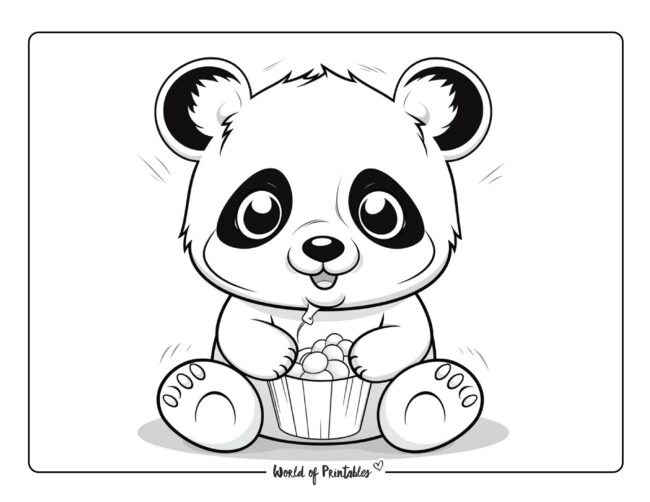 Panda Coloring Sheet 72