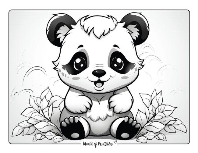 Panda Coloring Sheet 73