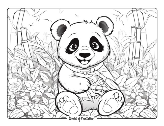 Panda Coloring Sheet 82