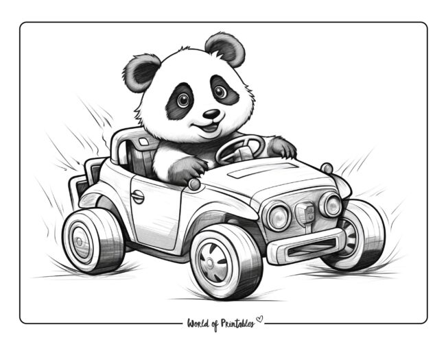 Panda Coloring Sheet 9