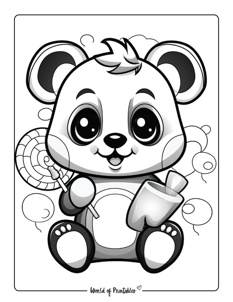 Panda Coloring Pages For Kids &amp; Adults - World of Printables