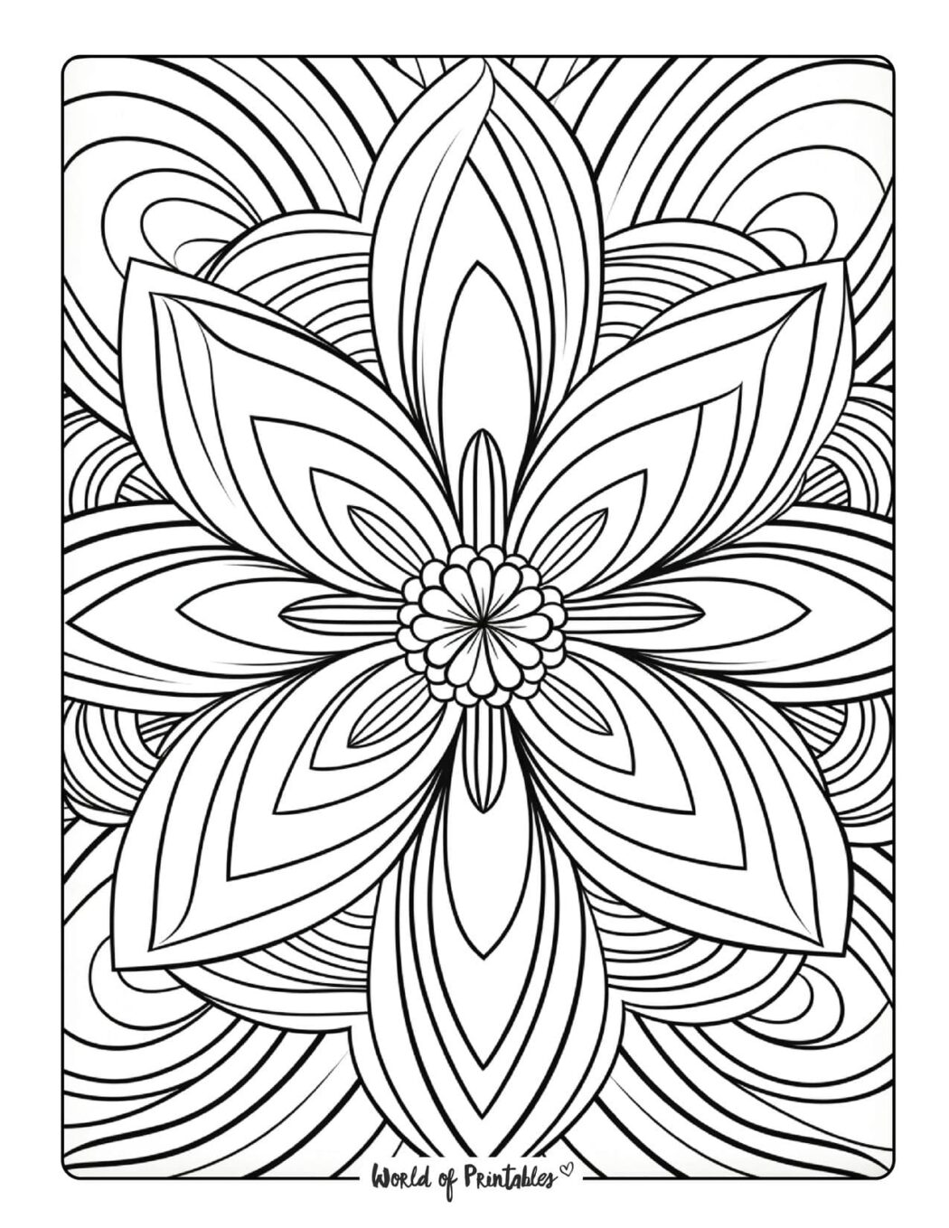 Pattern Coloring Pages World of Printables