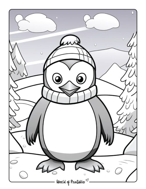 Penguin Coloring Page 15