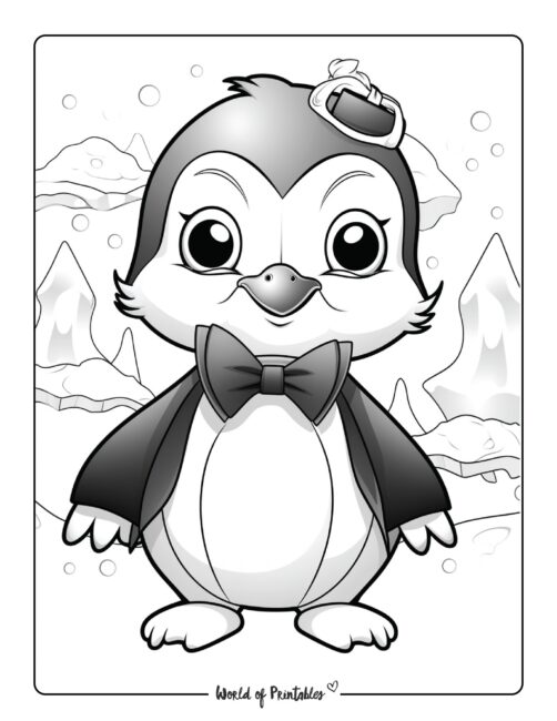 Penguin Coloring Page 3