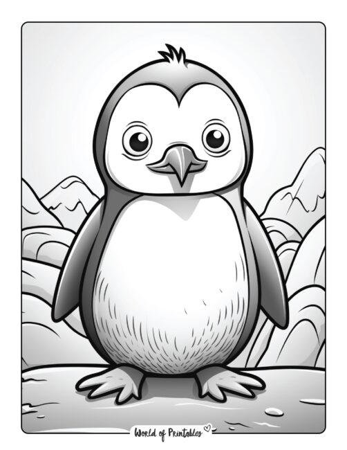 Penguin Coloring Page 42