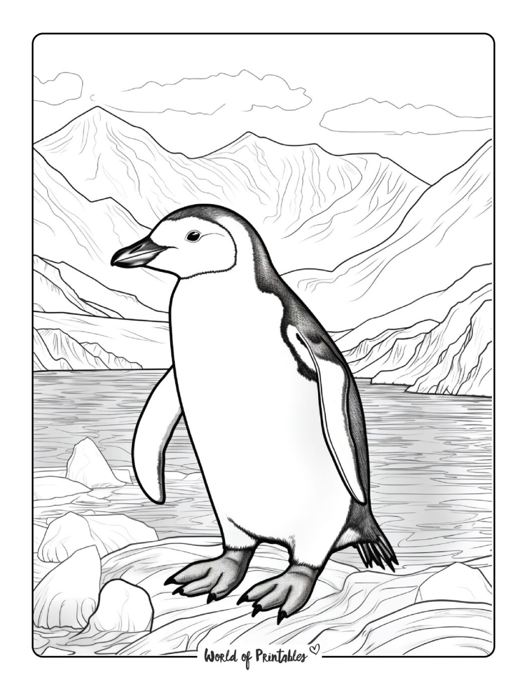 Penguin Coloring Pages For Kids & Adults - World of Printables