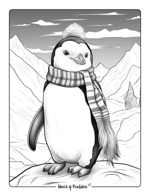Penguin Coloring Page 62