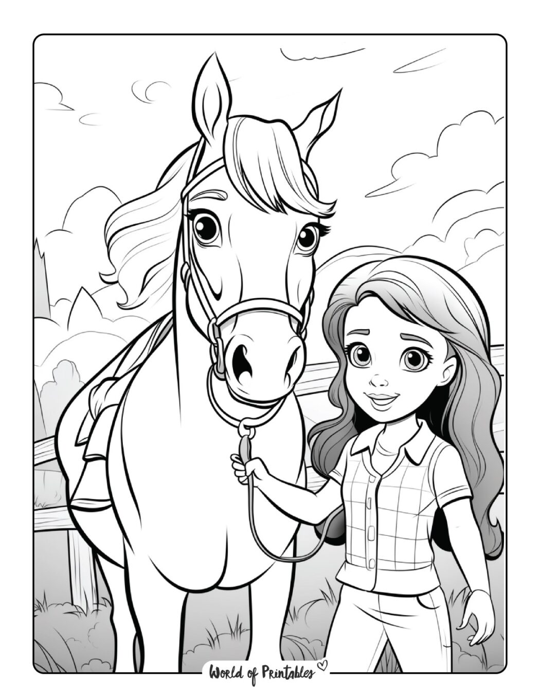 Pony Coloring Pages For Kids &amp; Adults - World of Printables