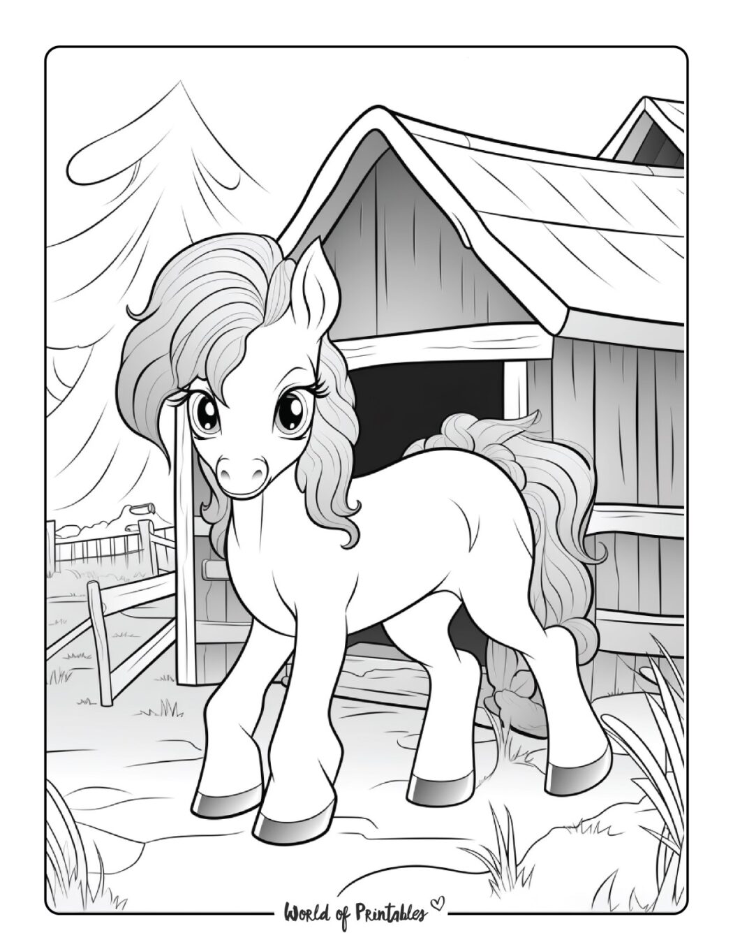 Pony Coloring Pages For Kids & Adults - World of Printables