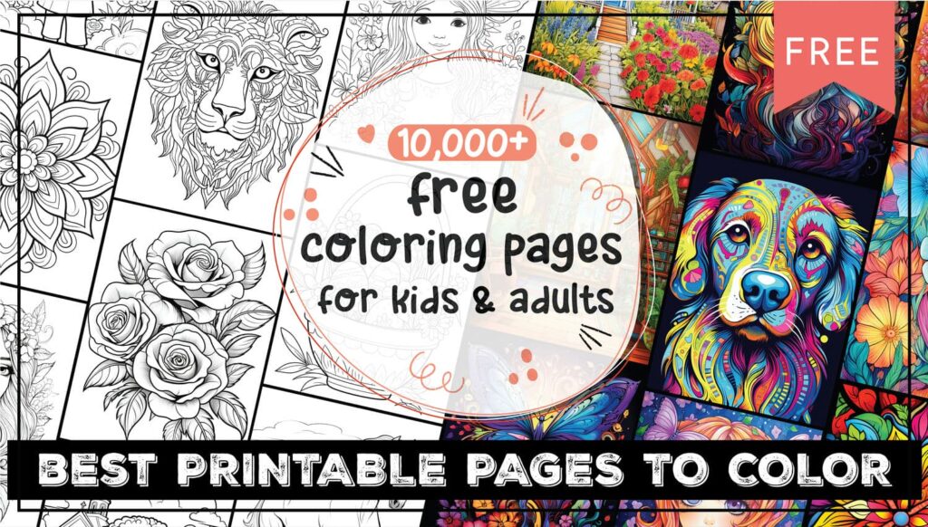 10 000 Best Free Coloring Pages For Kids Adults World Of Printables