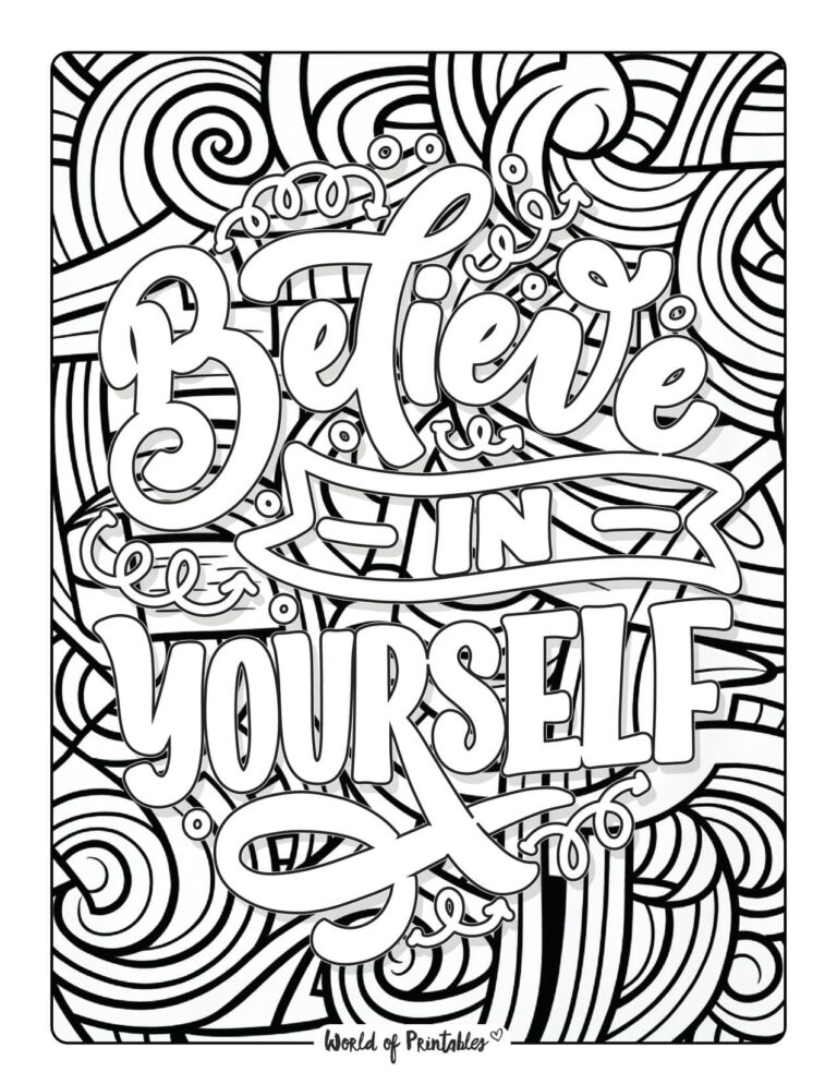 Quote Coloring Pages - World of Printables