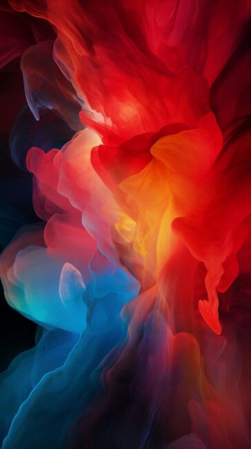Red and Blue Abstract Wallpaper