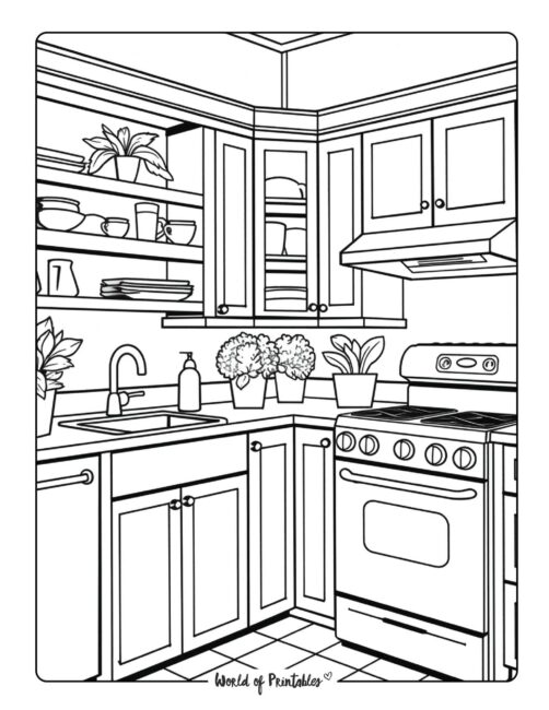 Room Coloring Page 11