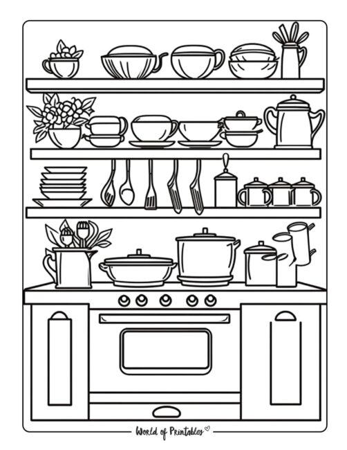 Room Coloring Page 12
