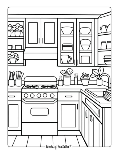 Room Coloring Page 14