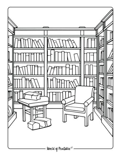 Room Coloring Page 20