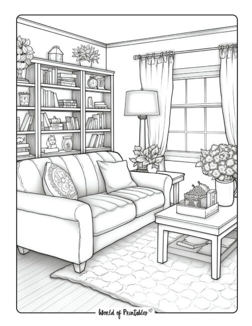 Room Coloring Page 22