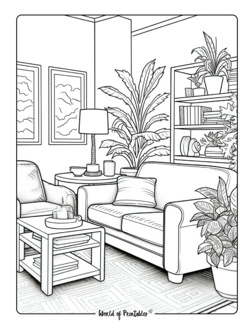 Room Coloring Page 23