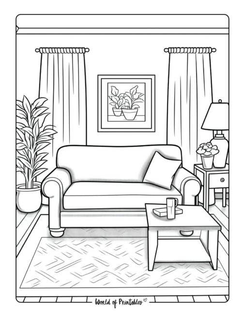 Room Coloring Page 27
