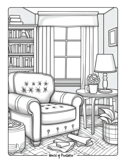 Room Coloring Page 29