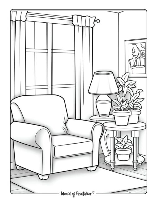 Room Coloring Page 35