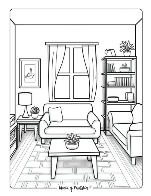Room Coloring Page 37