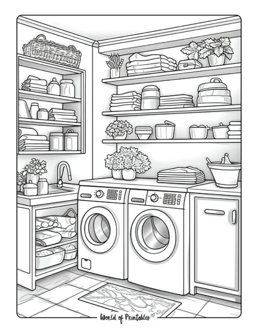 Room Coloring Page 45