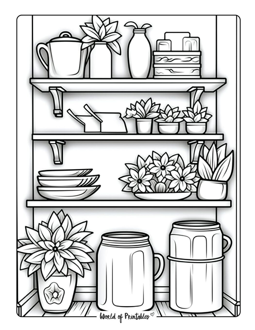 Room Coloring Pages - World of Printables