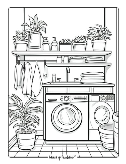 Room Coloring Page 49