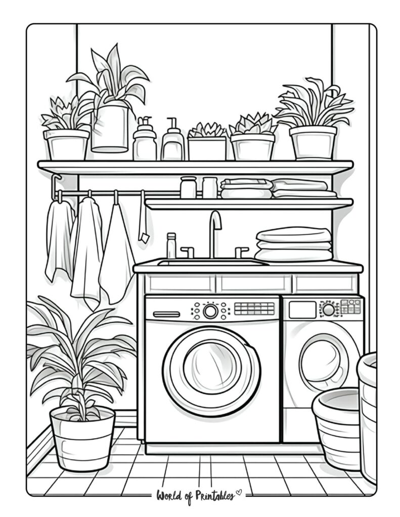 Room Coloring Pages World of Printables
