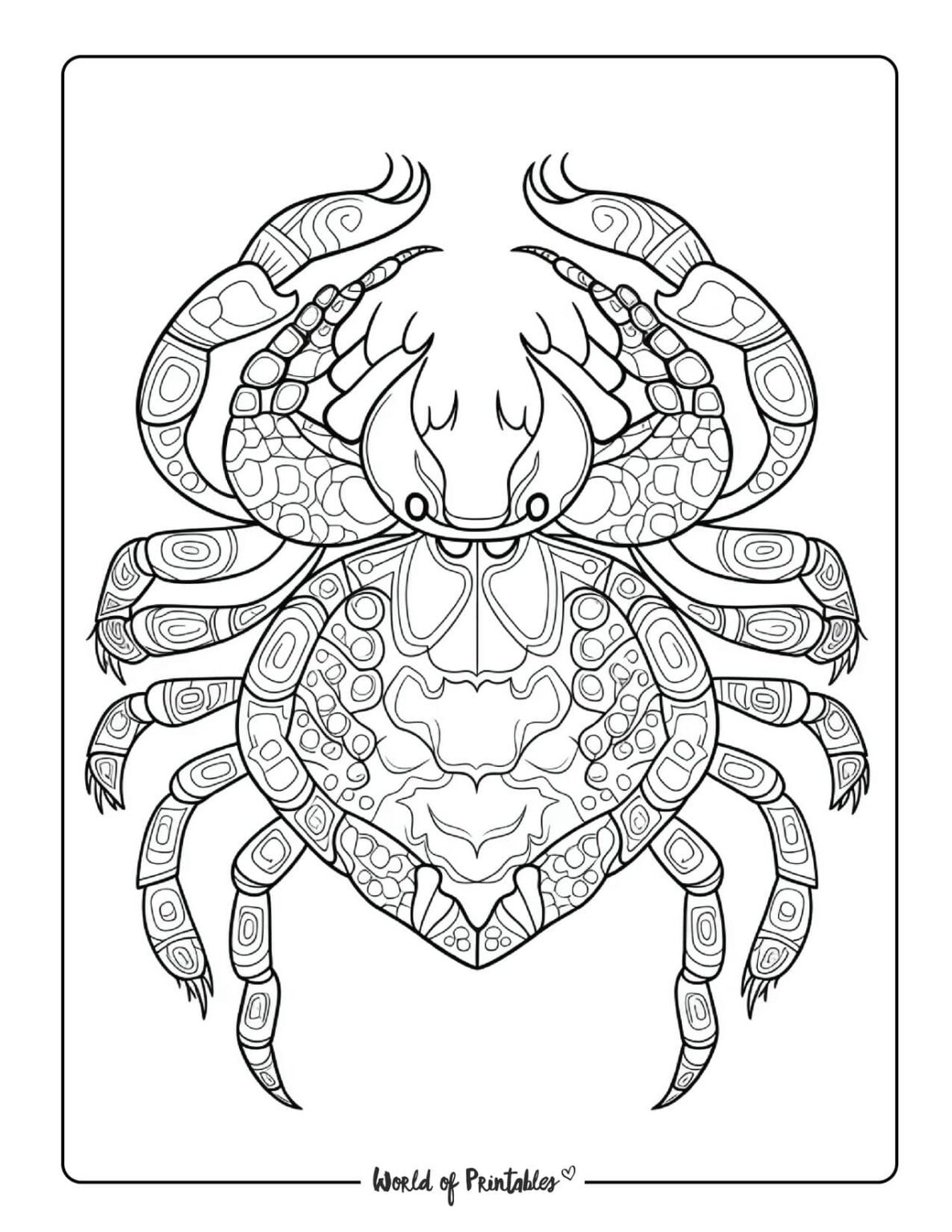 Sea Animal Coloring Pages For Kids & Adults - World of Printables