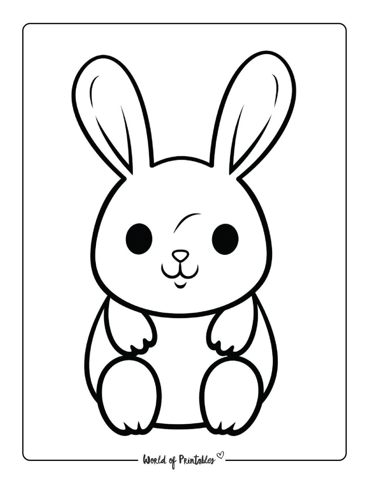 Bunny Coloring Pages World of Printables Bunny Coloring Pages World of Printables