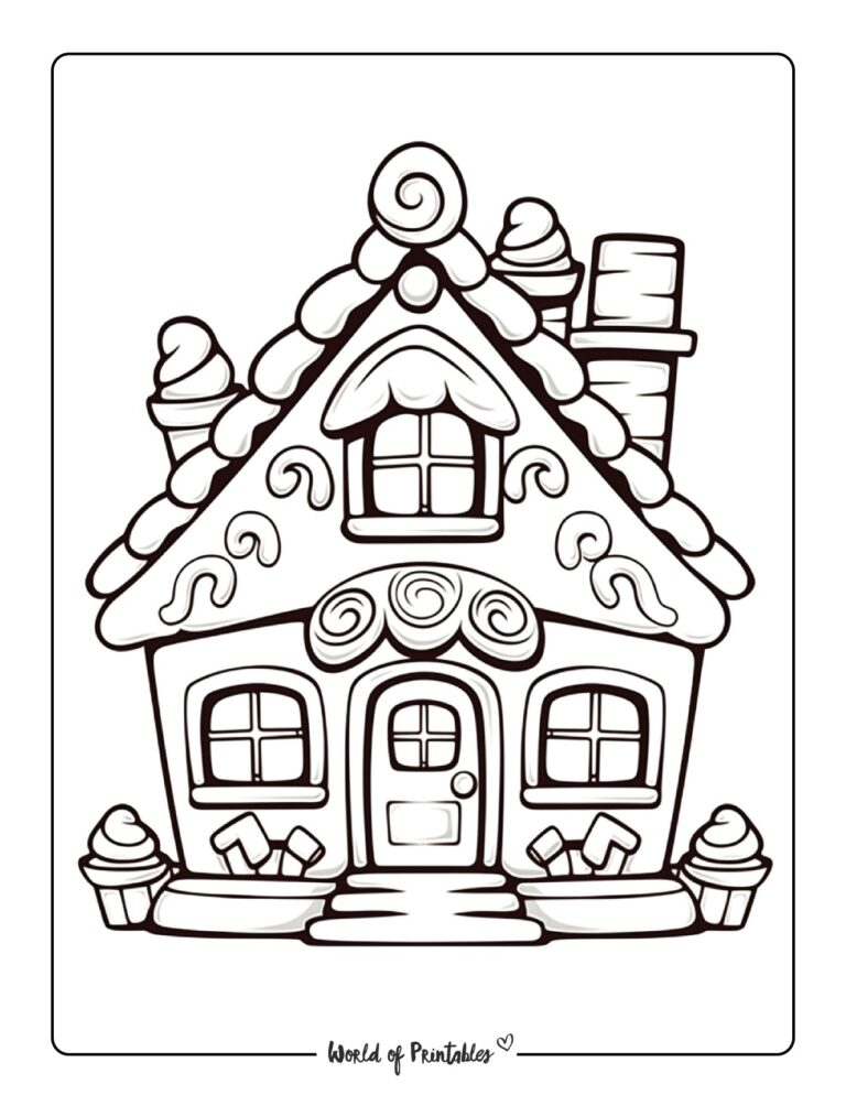 House Coloring Pages For Kids & Adults World of Printables