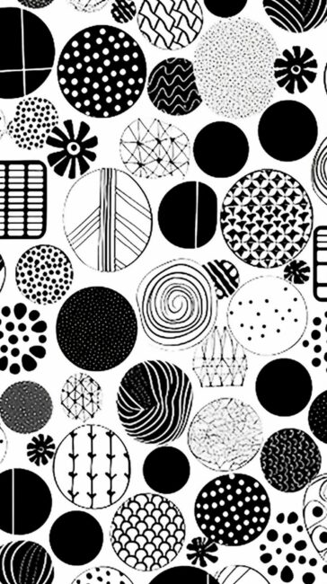 Simple Pattern Black and White Background