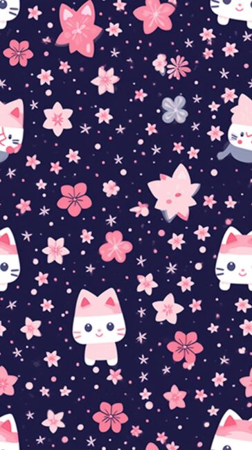 Simple Pattern Cat Background