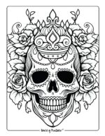 Skull Coloring Pages - World of Printables