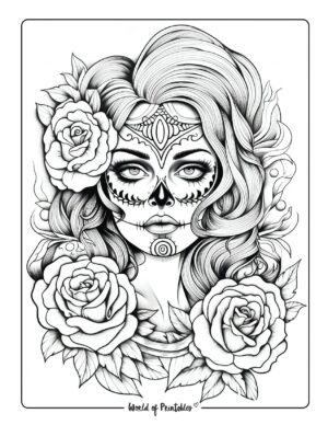 Skull Coloring Pages - World of Printables