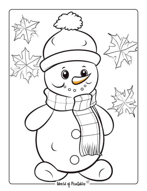 Snowman Coloring Page 28