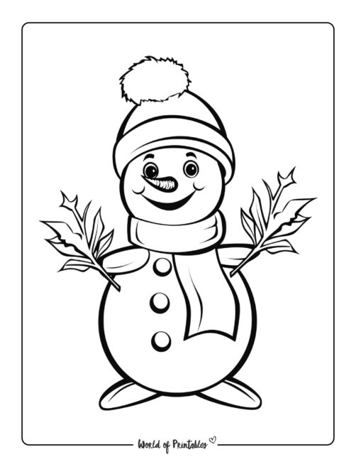 Snowman Coloring Page 29