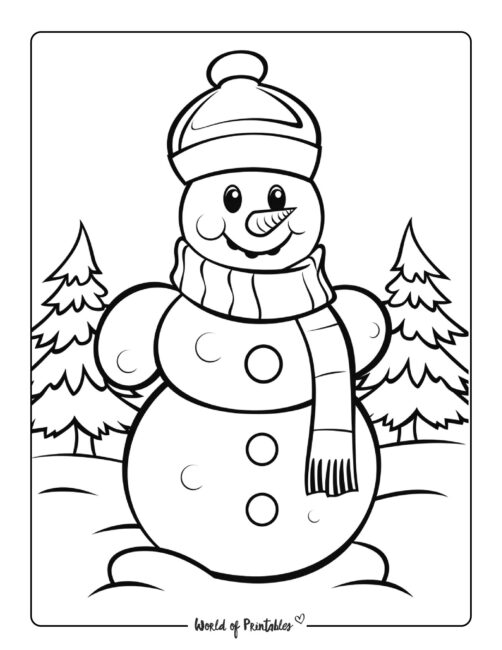 Snowman Coloring Page 31