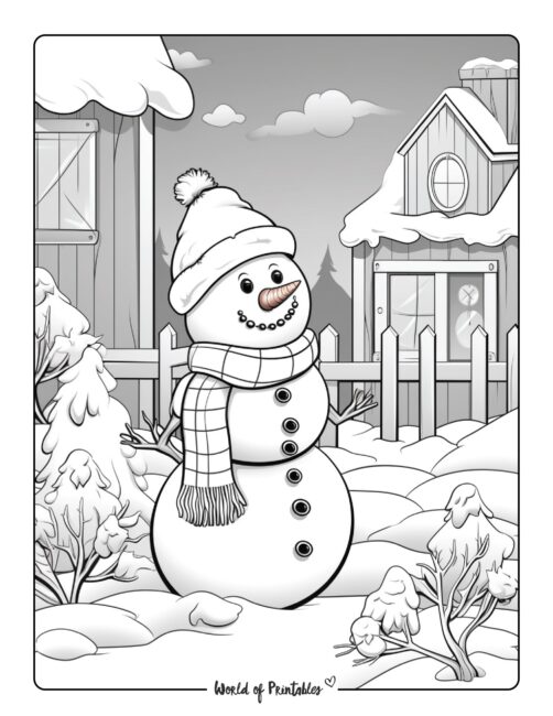 Snowman Coloring Page 39