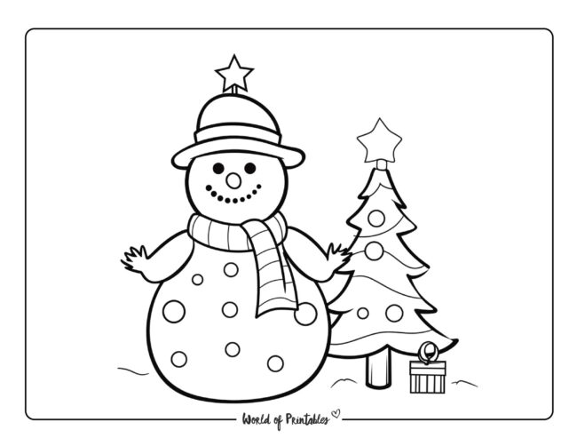Snowman Coloring Sheet 31