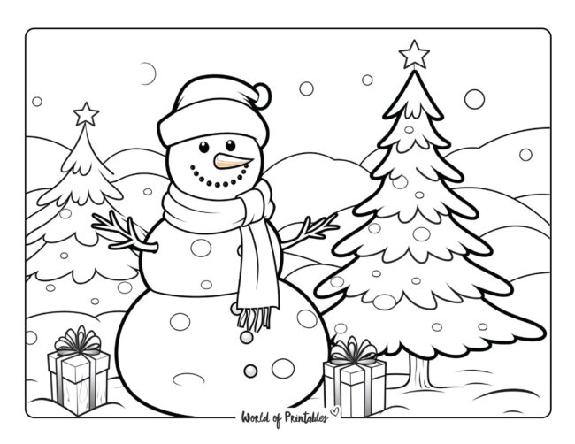 Snowman Coloring Sheet 33