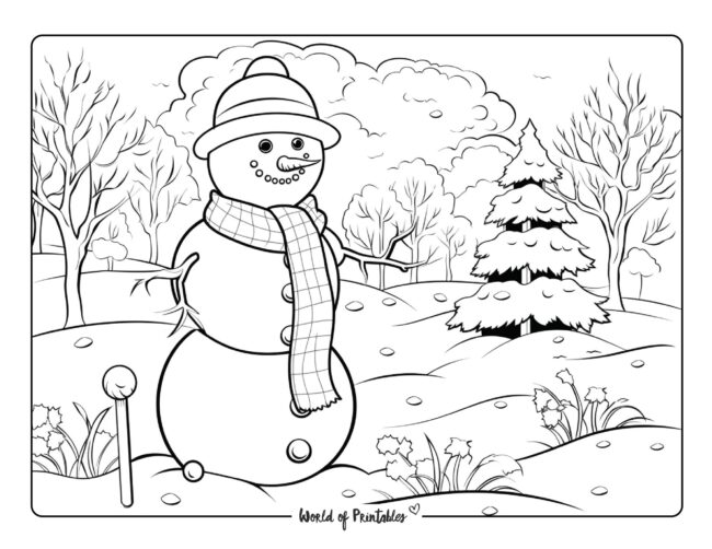 Snowman Coloring Sheet 37