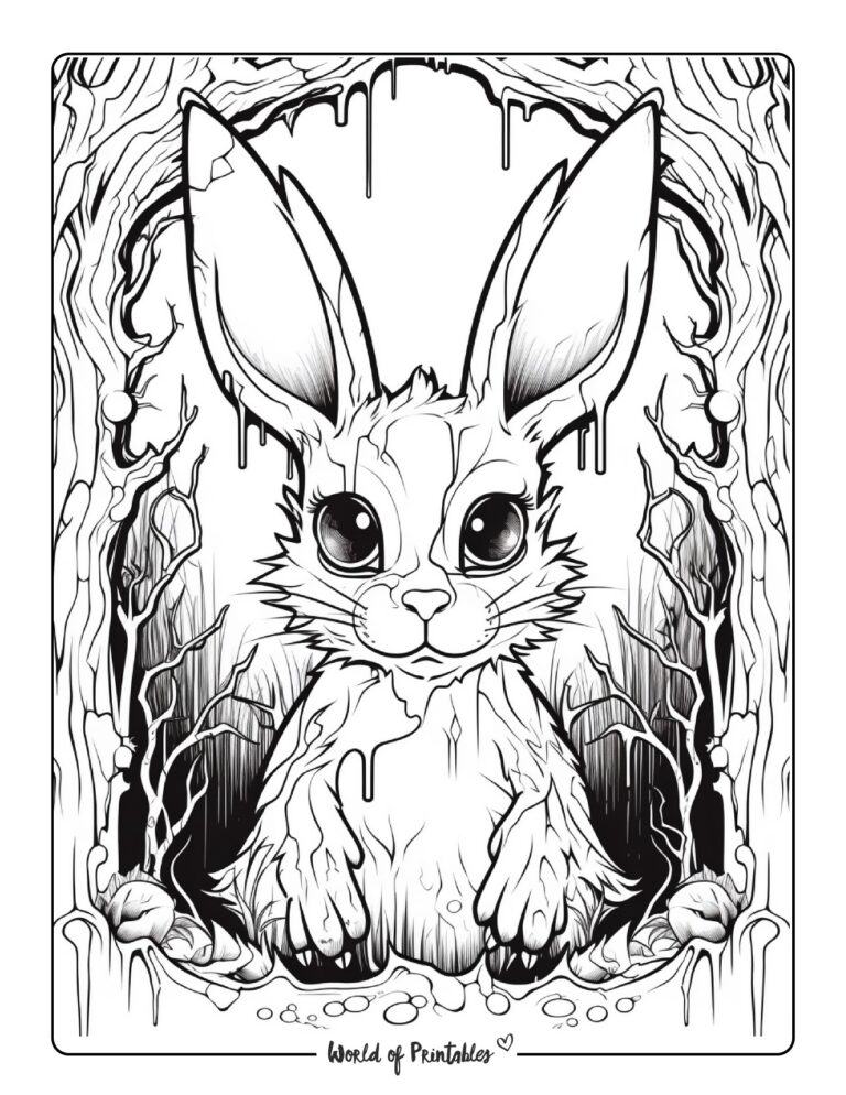 Bunny Coloring Pages - World of Printables